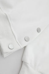 Flocked Spider Snap Hem Hoodie