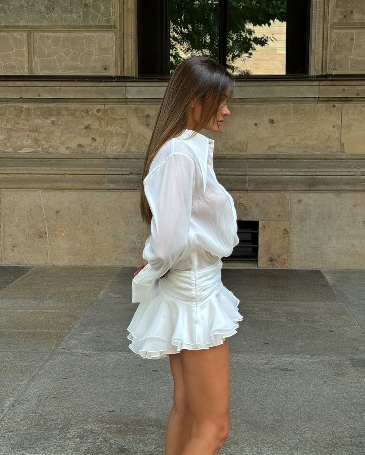 Pleated Short Dress