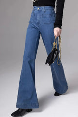Flared Design Loose Fit Jeans