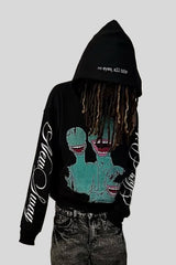 Alien Character Graphic Pullover Hoodie