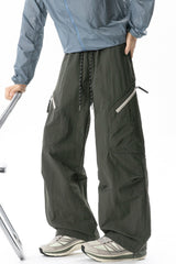 Zip Pocket Technical Wide Leg Pants