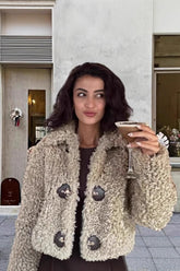 Fleece Toggle Short Coat