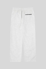 Deconstructed Shell Embroidered Straight Leg Sweatpants