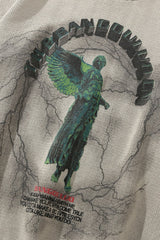 Statue Illustration Relaxed Crew Neck Sweater