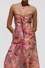 LYAM - TROPICAL PRINT SUMMER JUMPSUIT
