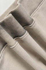 Deconstructed Seam Zip Pocket Pullover Hoodie