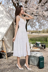 Sexy Backless Fashion Polka Dot Halter Party Dress