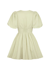 Bow Cutout Lace-Up Mini Dress