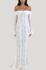 Lana | Off-Shoulder Lace Maxi Dress