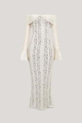 Lana | Off-Shoulder Lace Maxi Dress