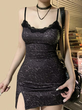 Spotted Lace Bodycon Mini Dress