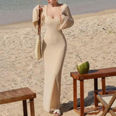 Type HipElegant Slim Fit Flared Sleeves Sheath