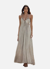 Summeer Backless U Neck Strap Long Dress