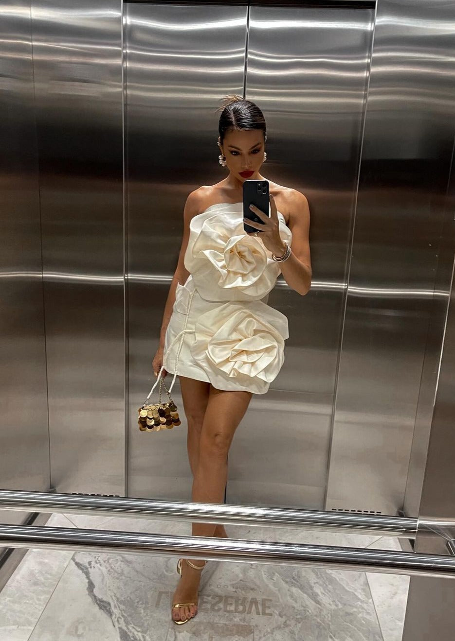 Flower Short Dress