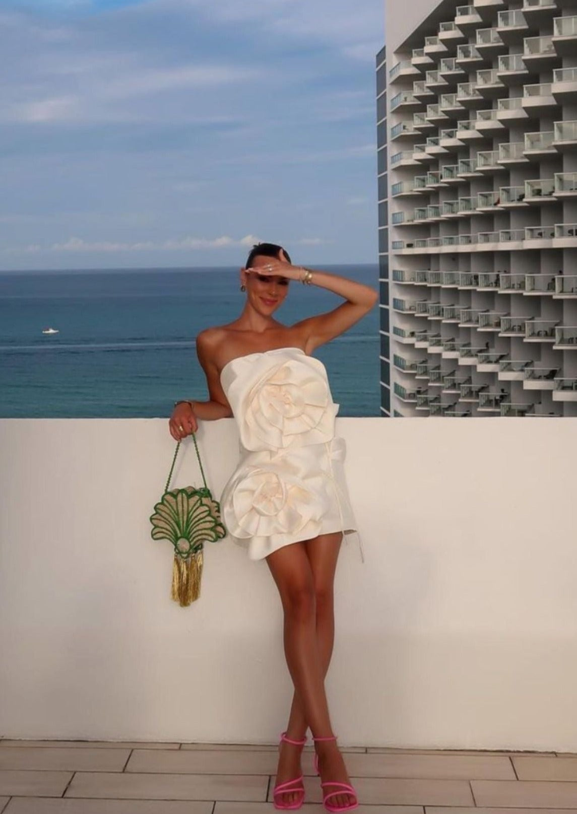Flower Short Dress