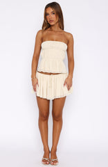 Flawless Mini Skirt Cream