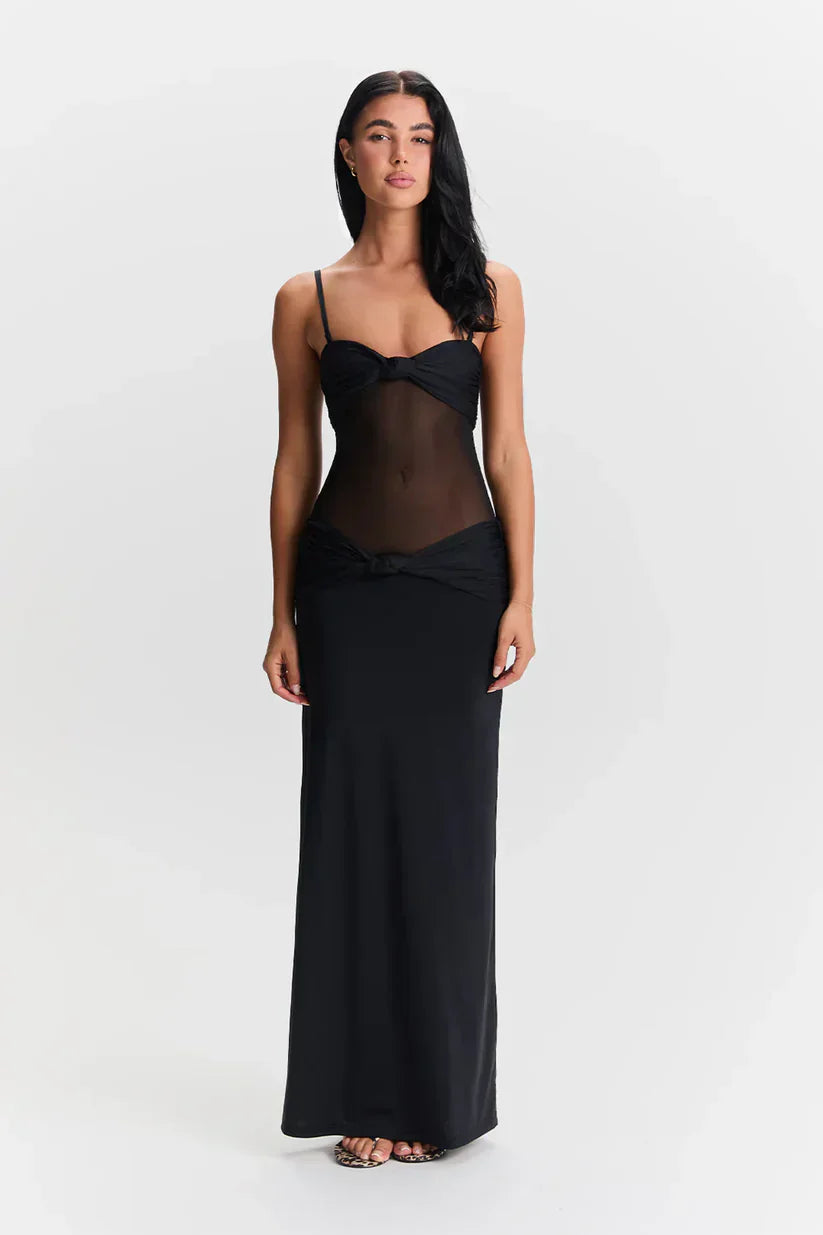 Detachable Straps Maxi Dress