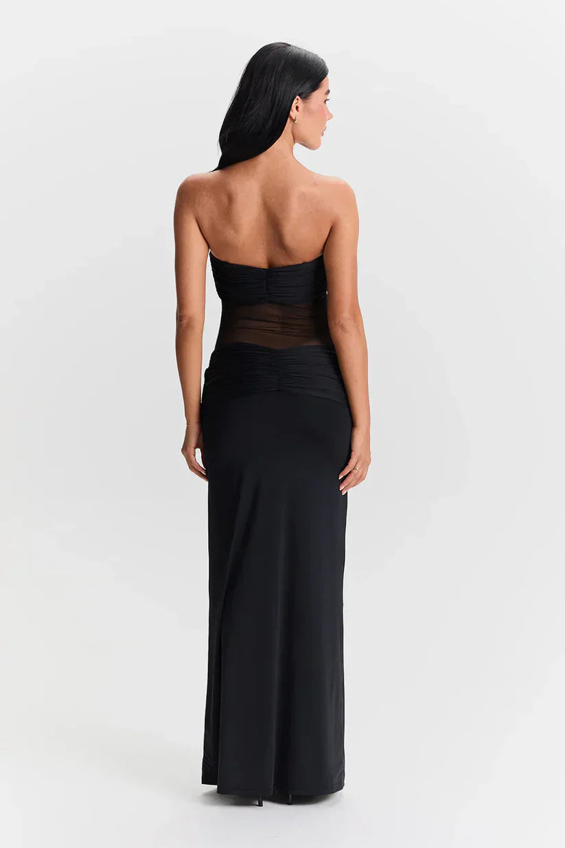 Detachable Straps Maxi Dress