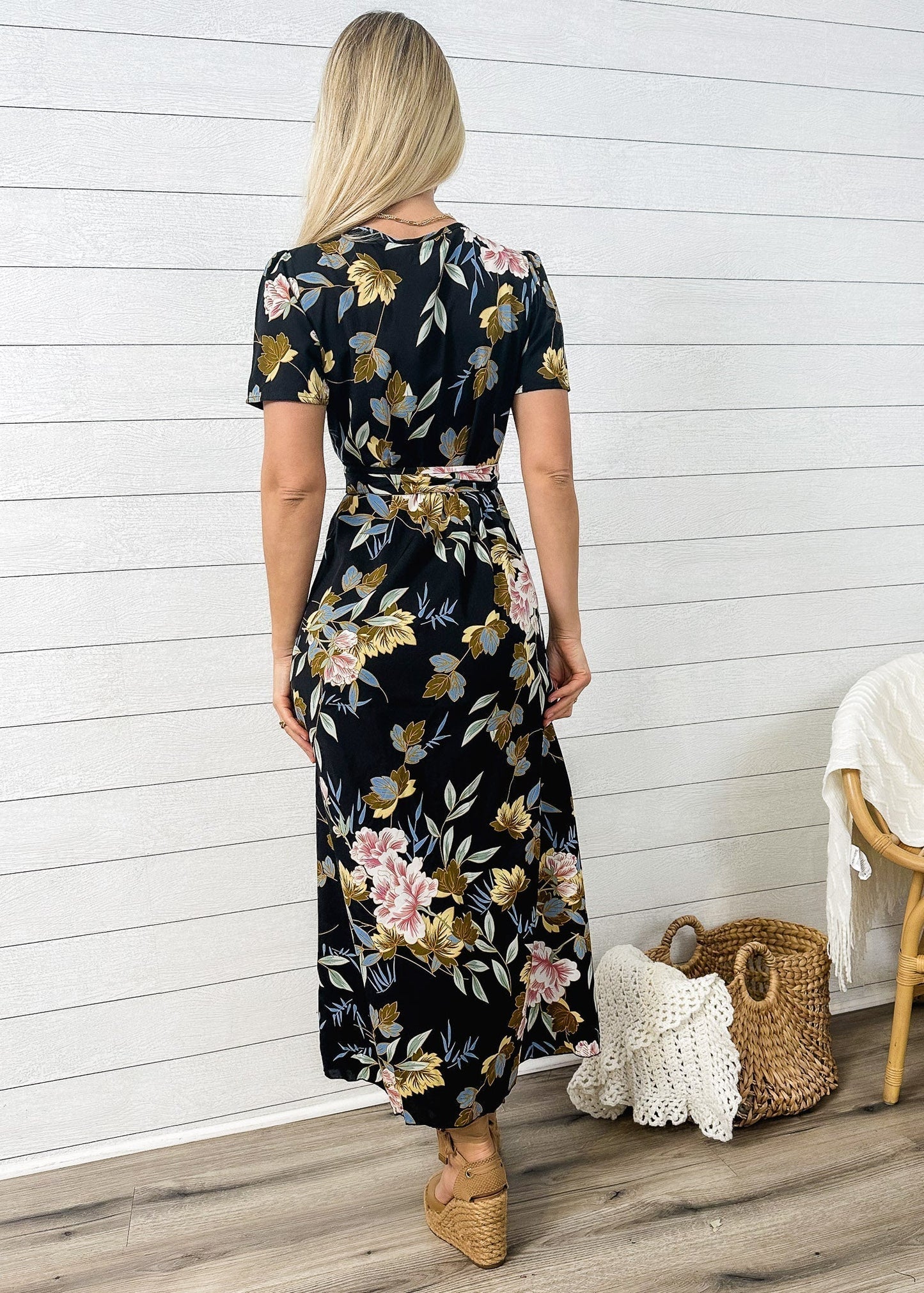 Lux Wrap Floral Dress