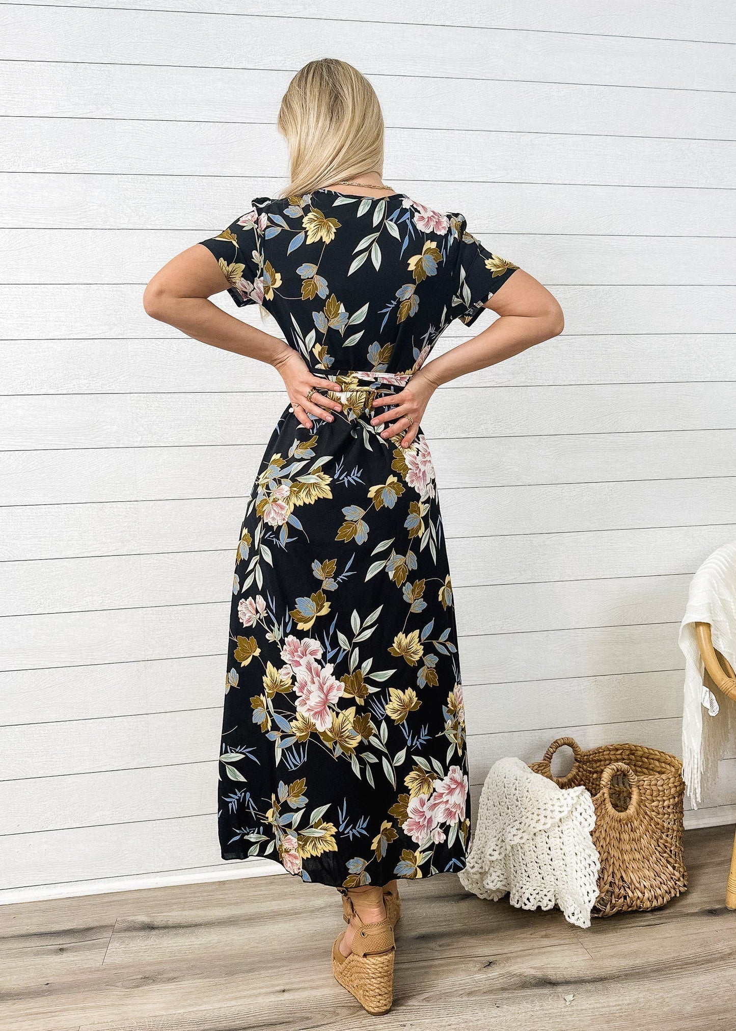 Lux Wrap Floral Dress