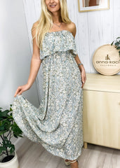 Tube Layered Floral Dress