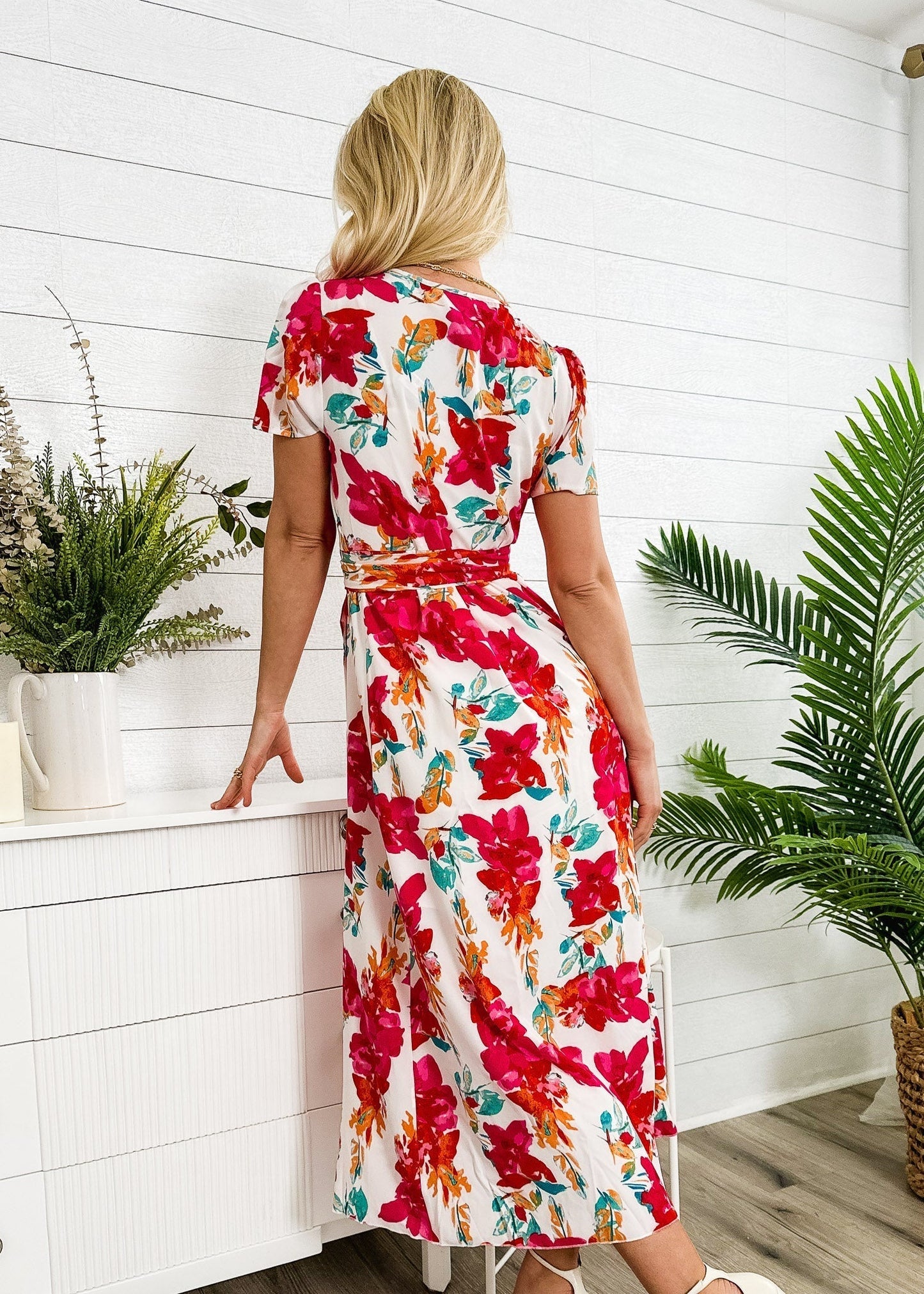 Lux Wrap Floral Dress