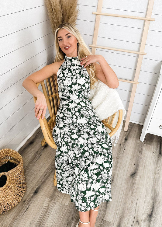 Neck Tiered Summer Dress