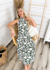Neck Tiered Summer Dress