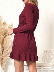 Half Button Classic Dress