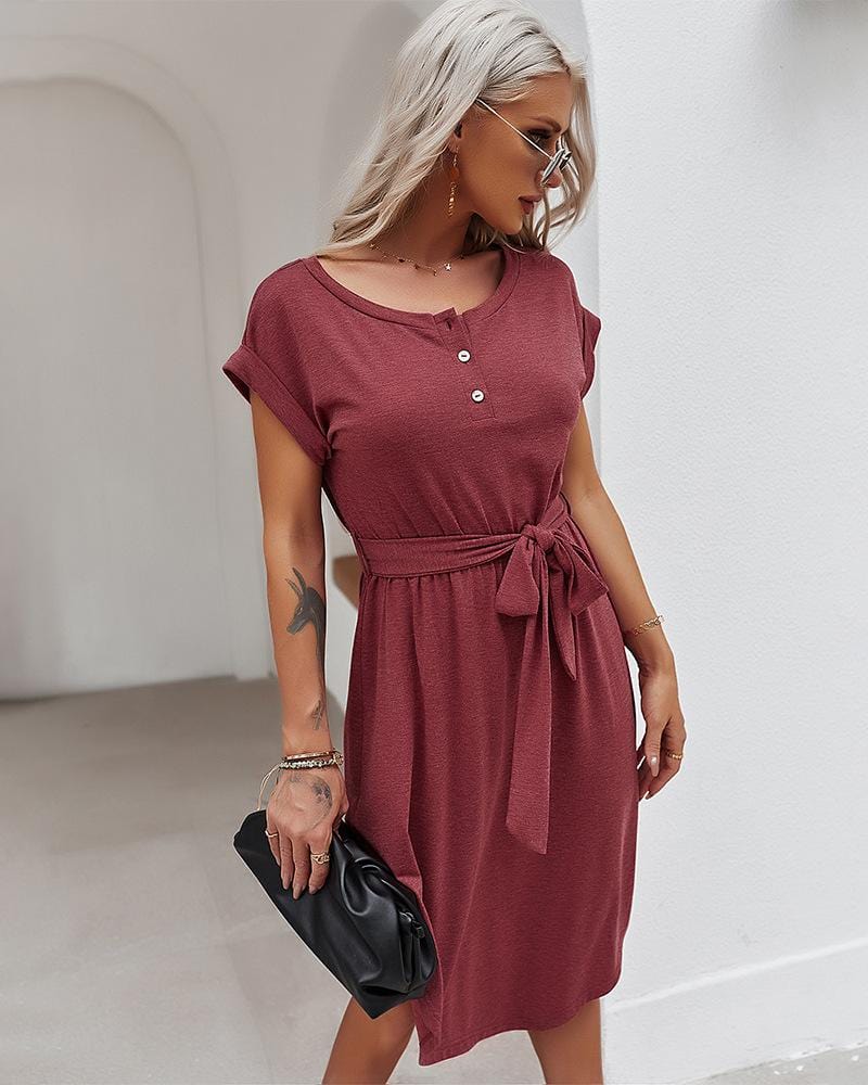 Henley Tie Classic Dress