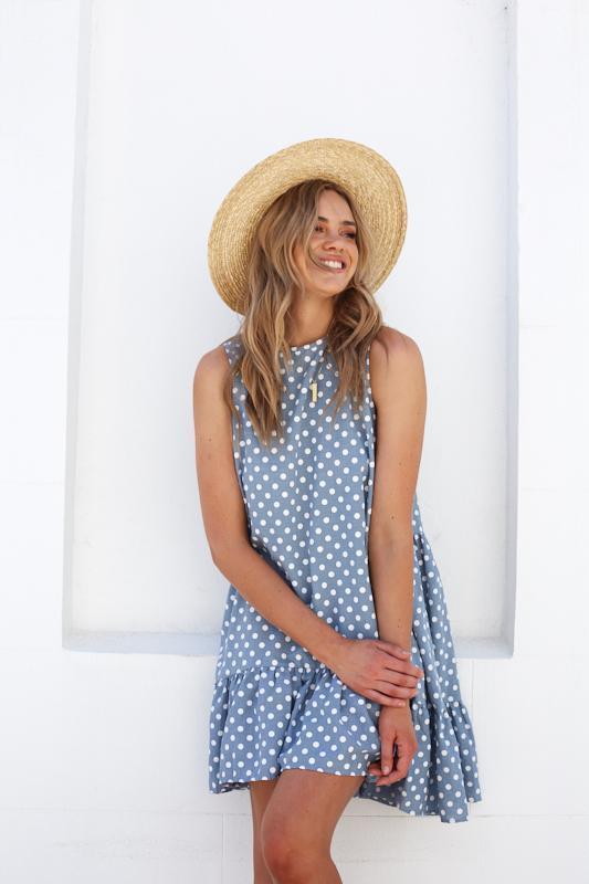 Polka Dot Ruffle Dress