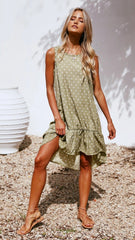 Polka Dot Ruffle Dress