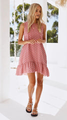 Polka Dot Ruffle Dress