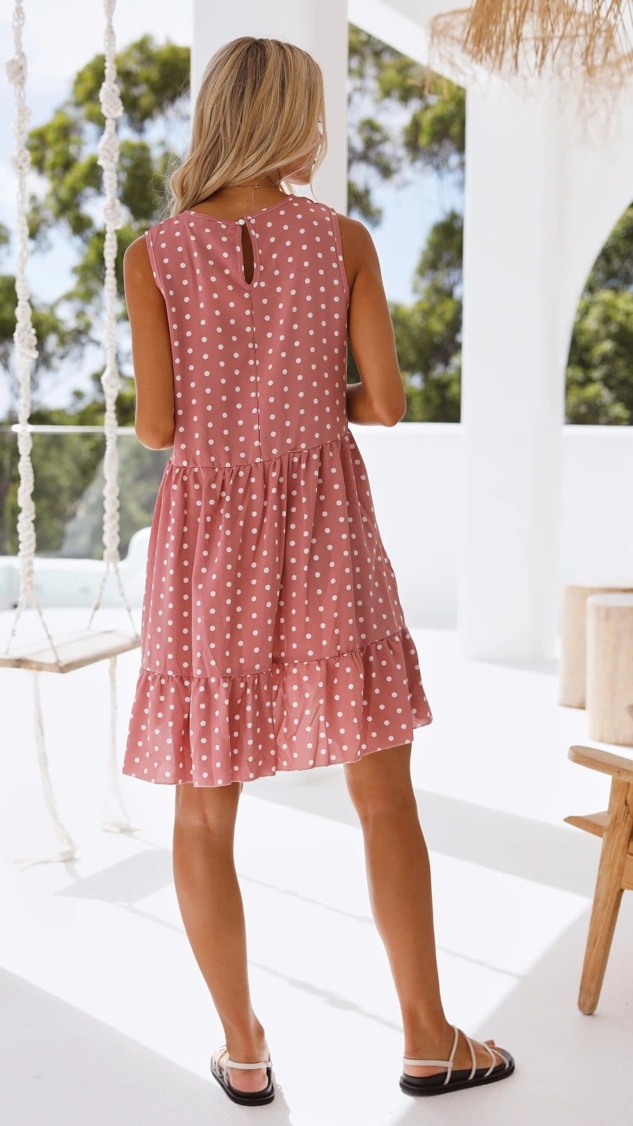 Polka Dot Ruffle Dress