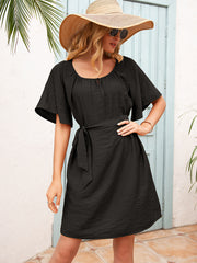 Easy Flared Sleeve Dress