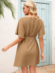 Easy Flared Sleeve Dress