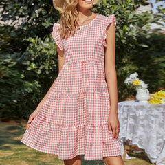 Ruffle Sleeve Tunic Dress