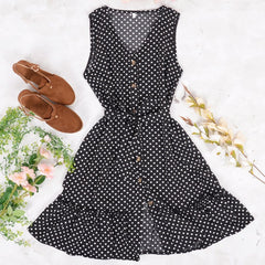Smocked Wrap Off-Shoulder Dress