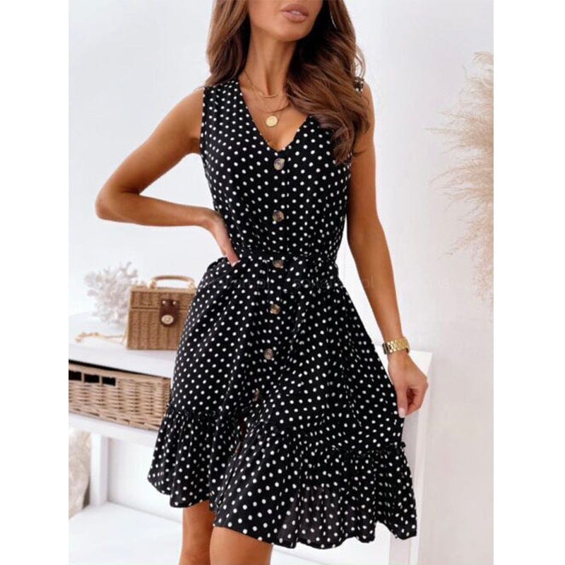 Smocked Wrap Off-Shoulder Dress
