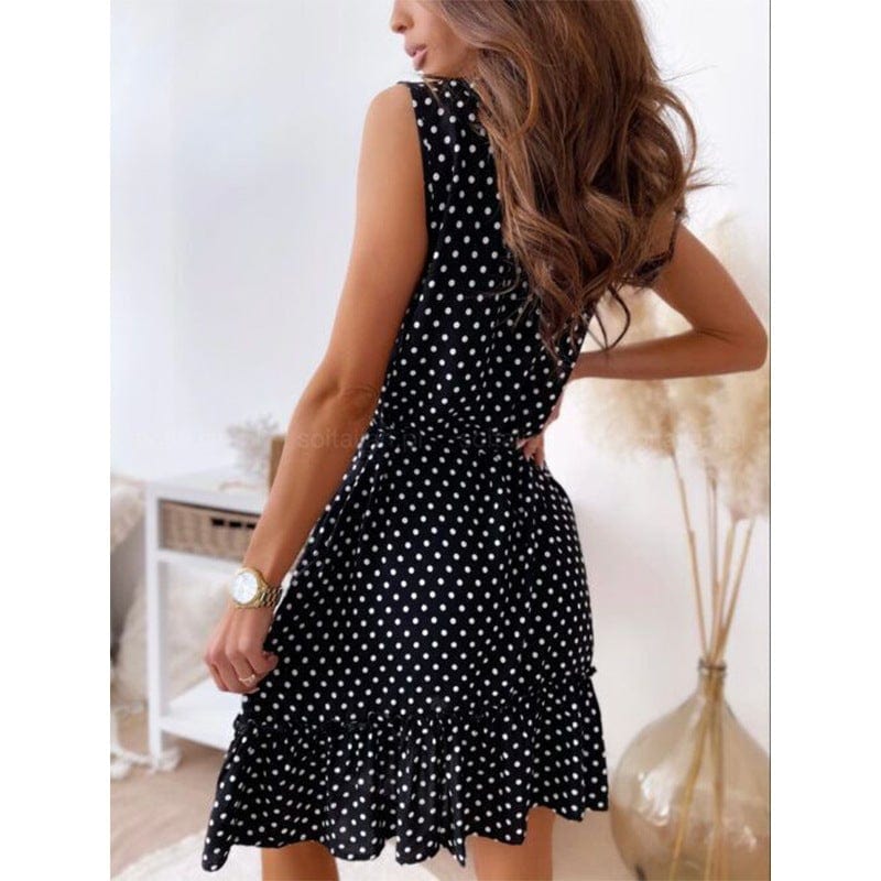 Smocked Wrap Off-Shoulder Dress