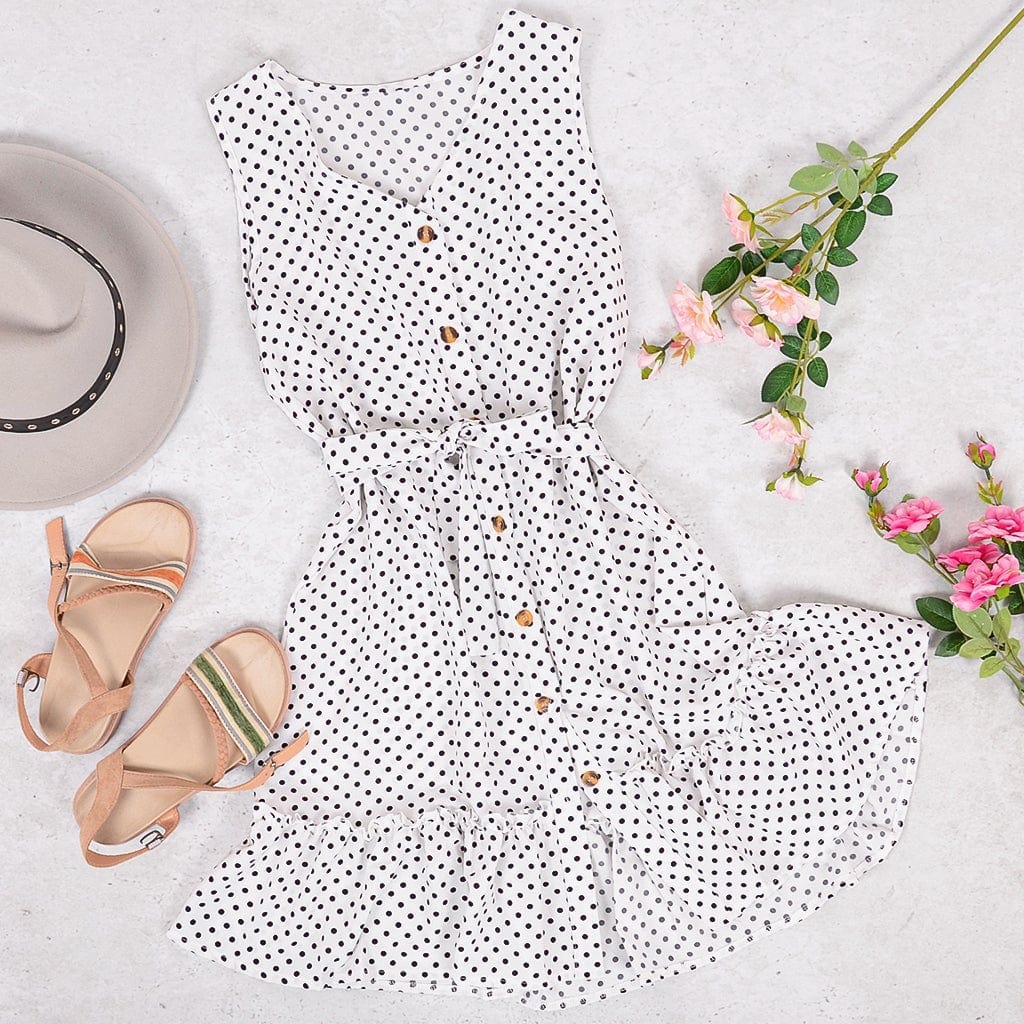 Smocked Wrap Off-Shoulder Dress