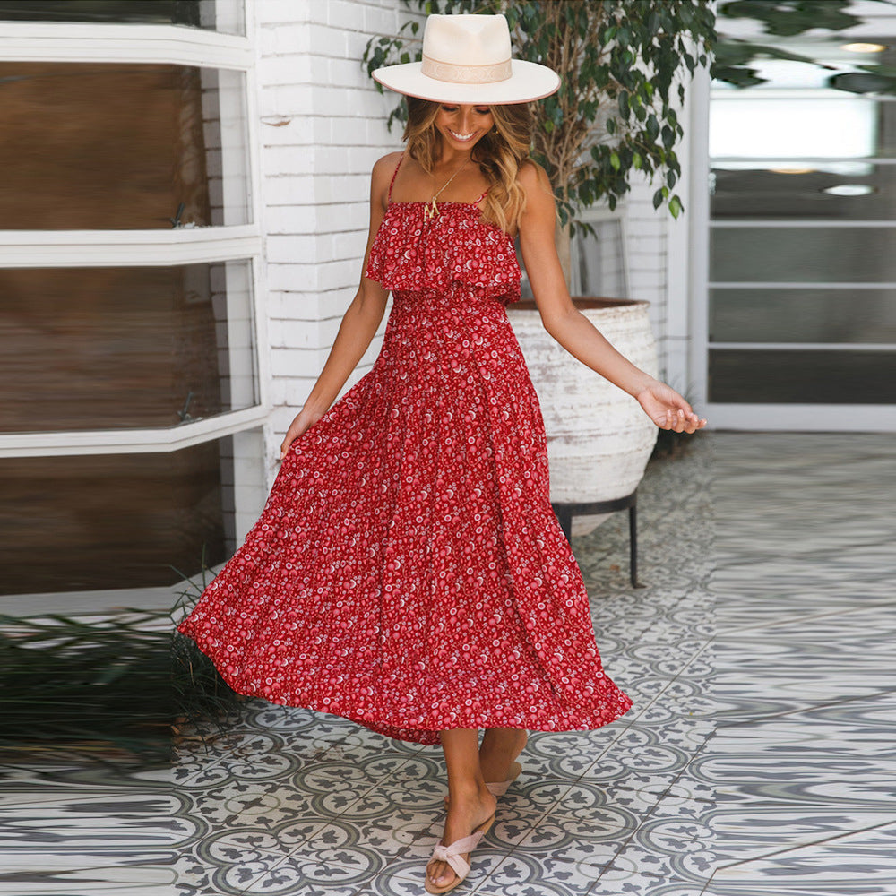 Ruffle Maxi Boho Dress