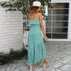 Ruffle Maxi Boho Dress