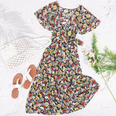Flower Wrapped Summer Dress