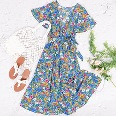 Flower Wrapped Summer Dress