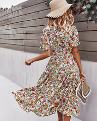 Flower Wrapped Summer Dress
