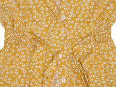 Button Down Smocked Collar Dress