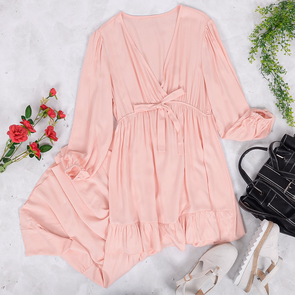 Flowy Ruffle Tunic Dress