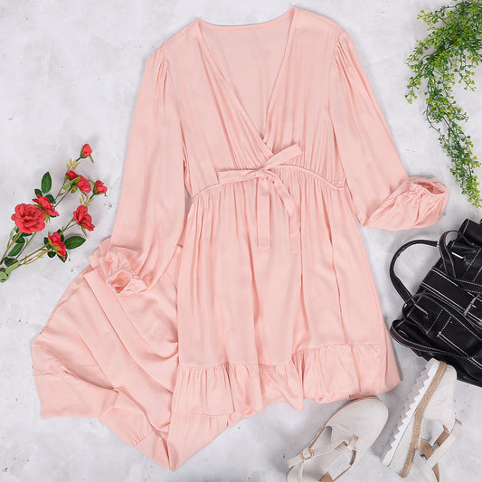 Flowy Ruffle Tunic Dress