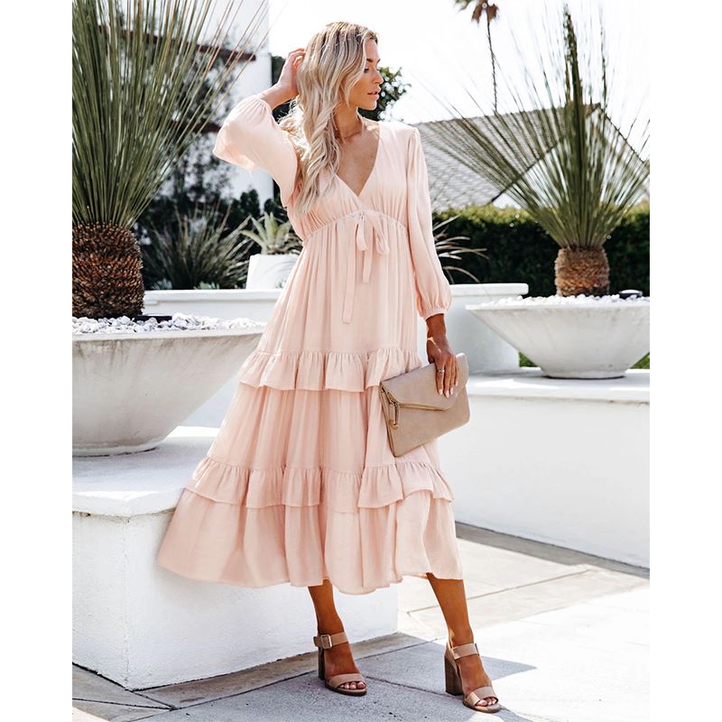Flowy Ruffle Tunic Dress